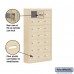 Salsbury Cell Phone Storage Locker - 7 Door High Unit (5 Inch Deep Compartments) - 21 A Doors - Sandstone - Surface Mounted - Master Keyed Locks